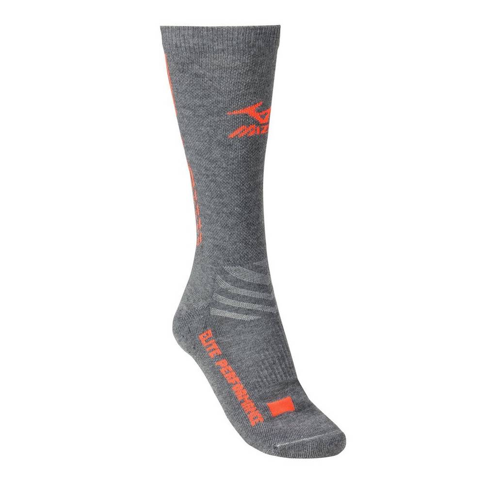 Panske Volejbalove Ponozky Mizuno Legacy Crew Červené Siva/Oranžové Vypredaj OKSC59763